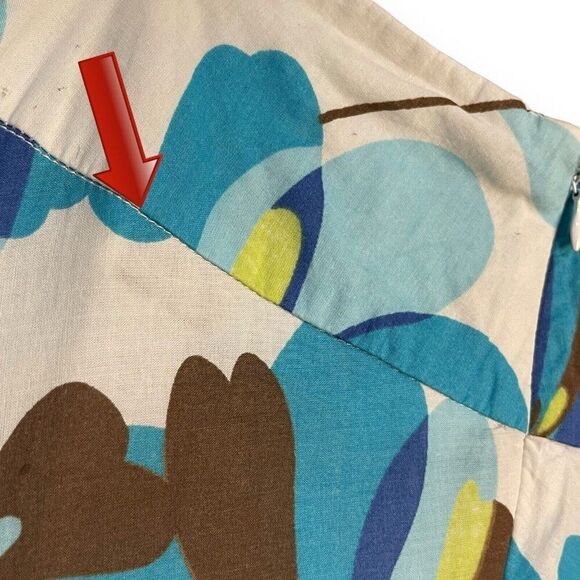 Kim Rogers Knee Length Skirt Women's 14 Multicolored Floral Lined Zip Retro Y2K - Picture 5 of 11